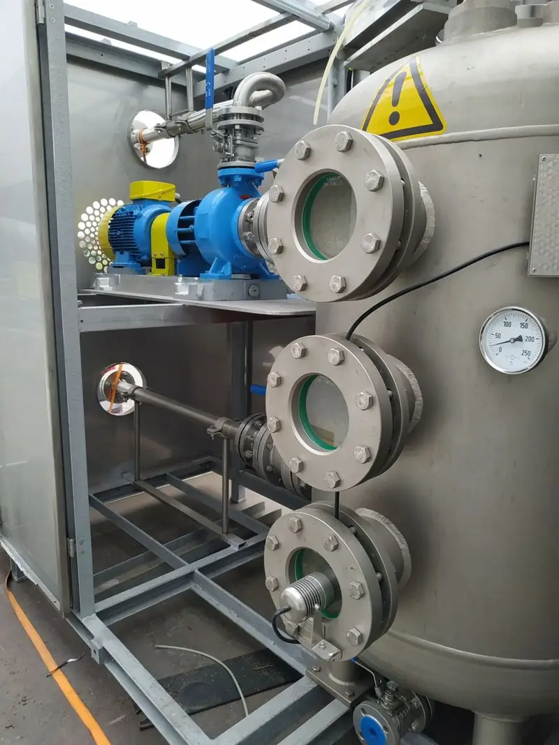 Helium-Beladestation – Anlage im Einsatz