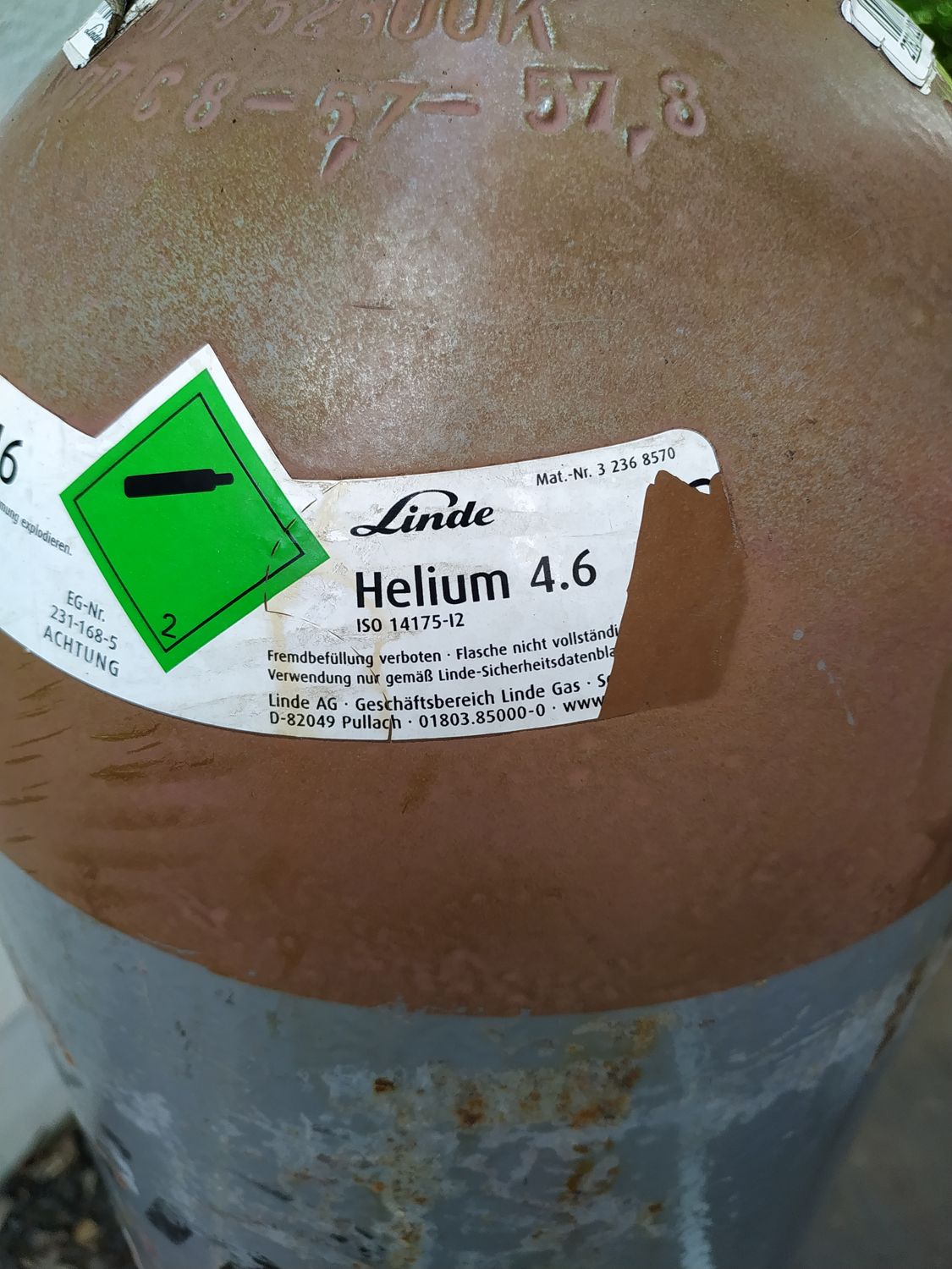 Helium 4.6 – das eingesetzte Tracergas